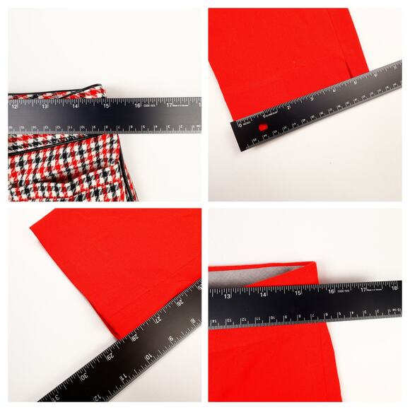 Lot of 4 Banana Republic Womens 6 Pants Slone Fit Wide Tapered Leg Plaid - Picture 5 of 9